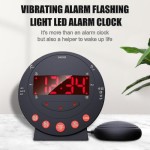 Super Loud Vibration Alarm Clock with Mattress Vibration Function, Suitable for Heavy Sleepers